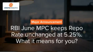 RBI June Monetary policy keeps Repo Rate unchanged at 5.25%